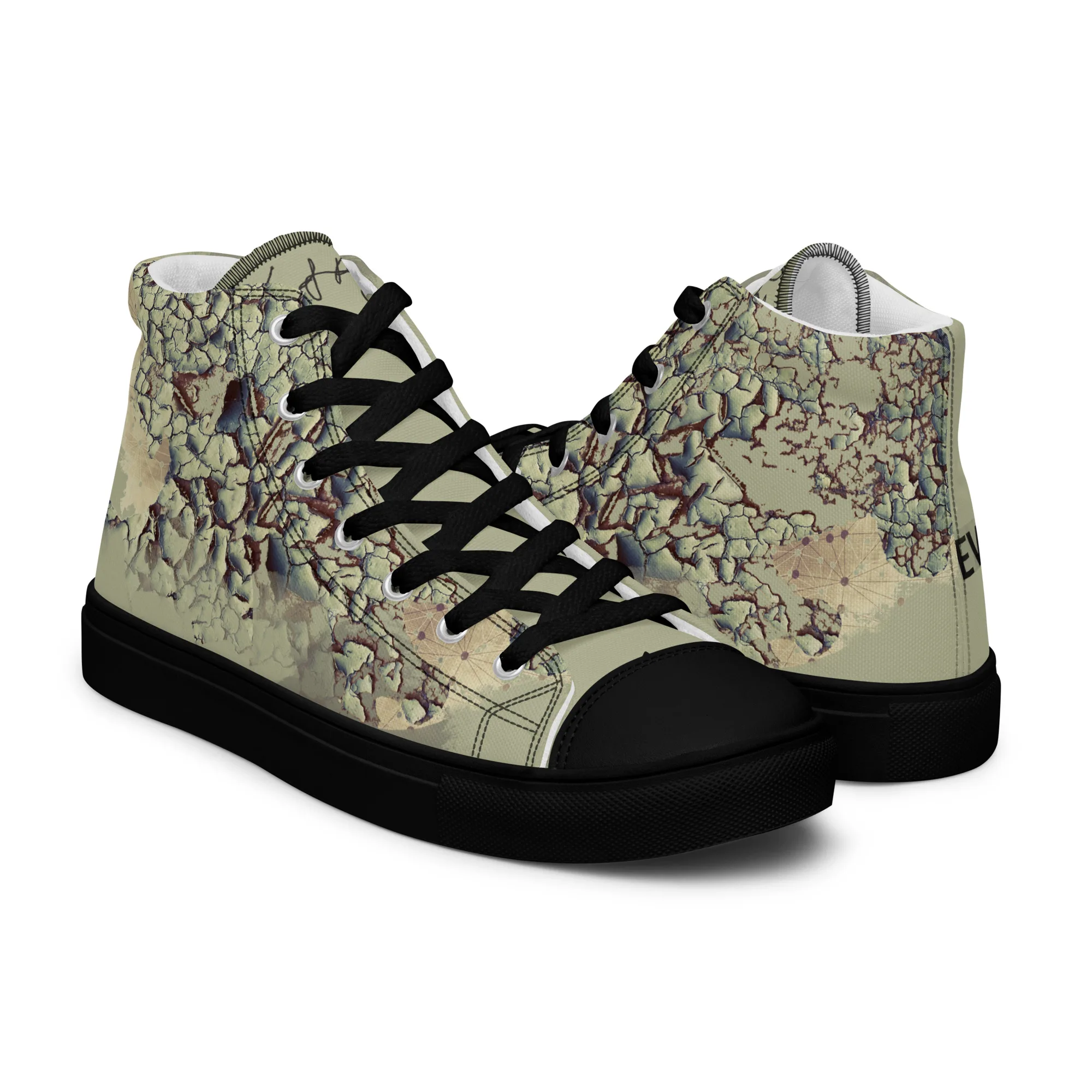 Le Vaisseau - sneaker montante en toile personnalisee, collection Rencontres de style - vue 4