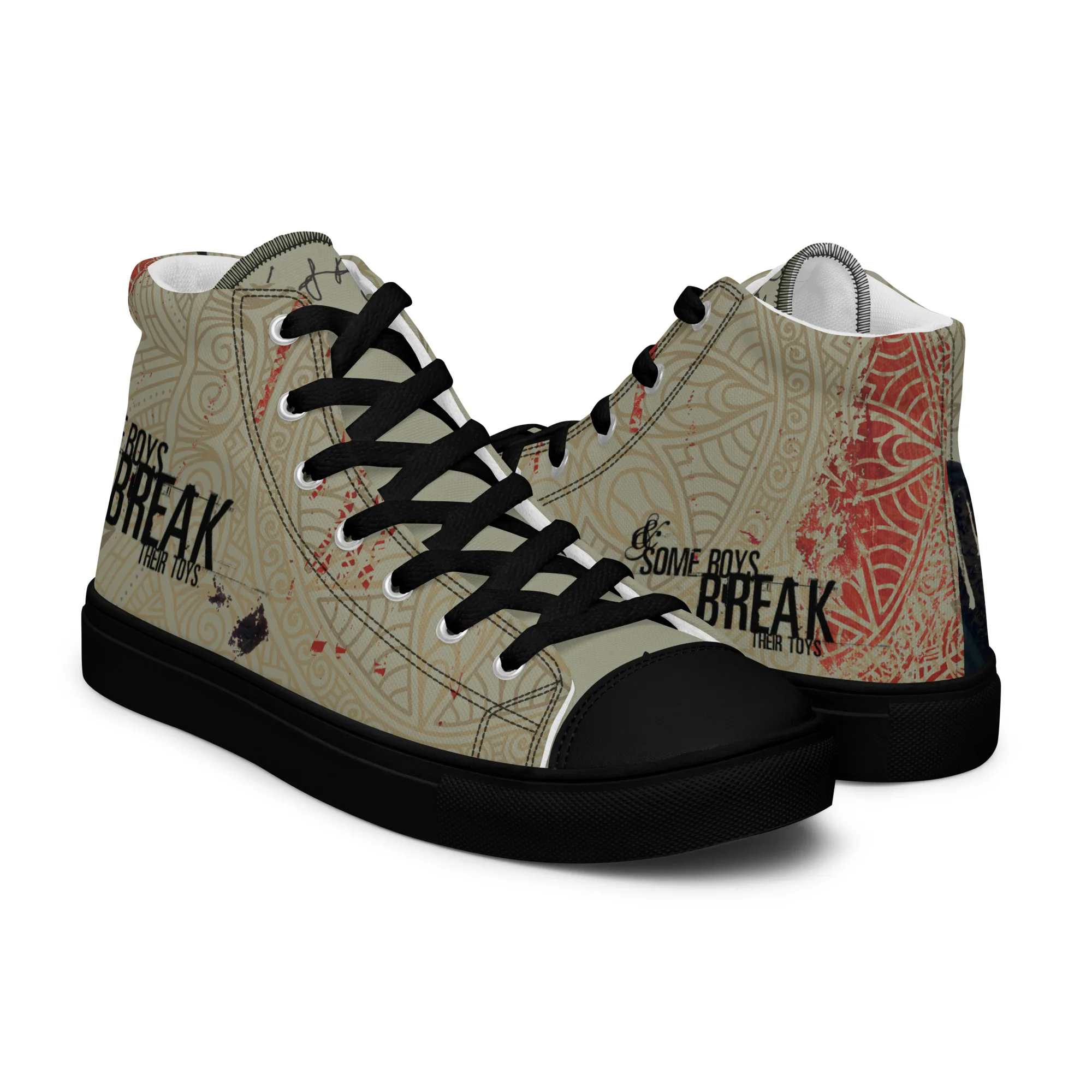 The break - sneaker montante en toile personnalisee, collection Rencontres de style - vue 4