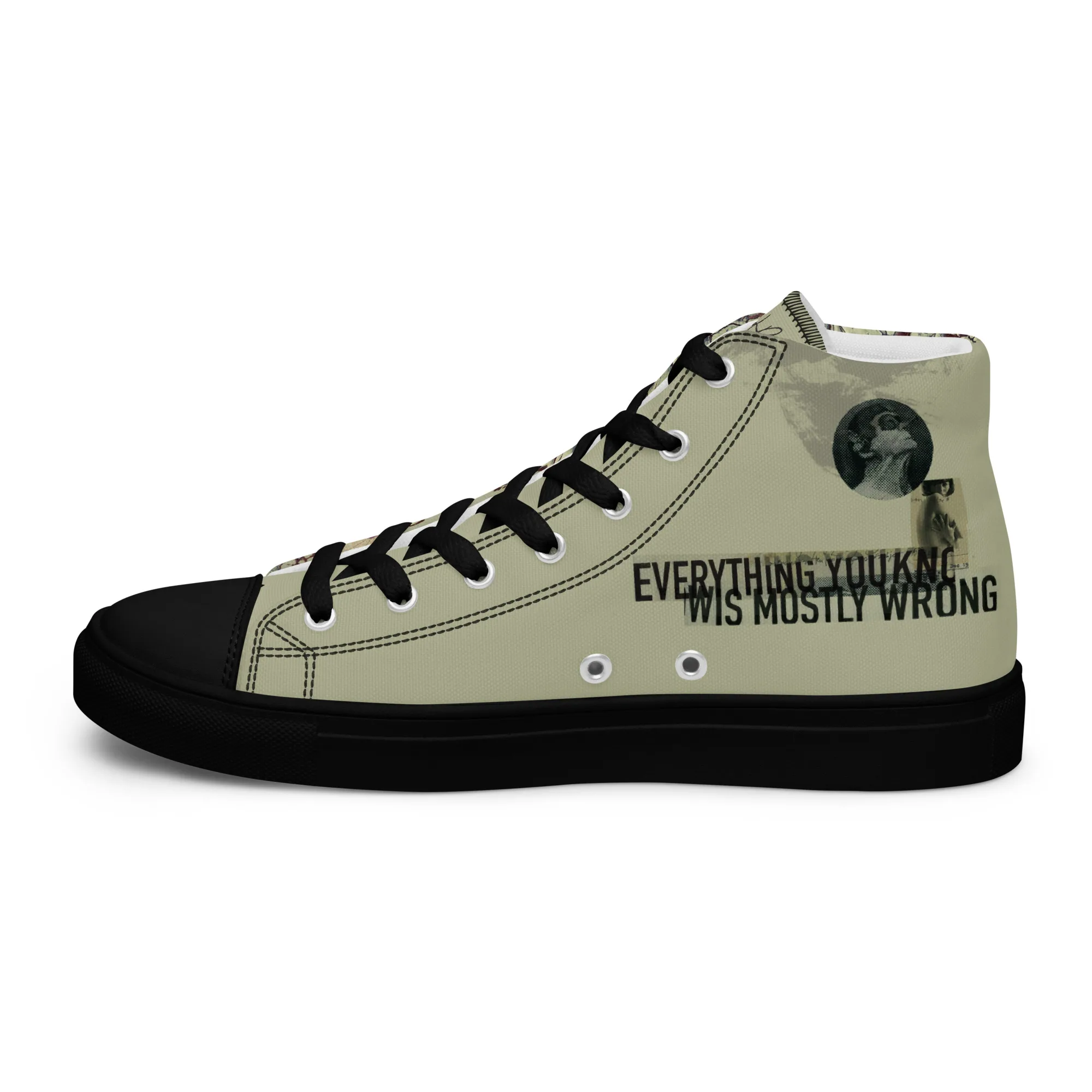 Le Vaisseau - sneaker montante en toile personnalisee, collection Rencontres de style - vue 3