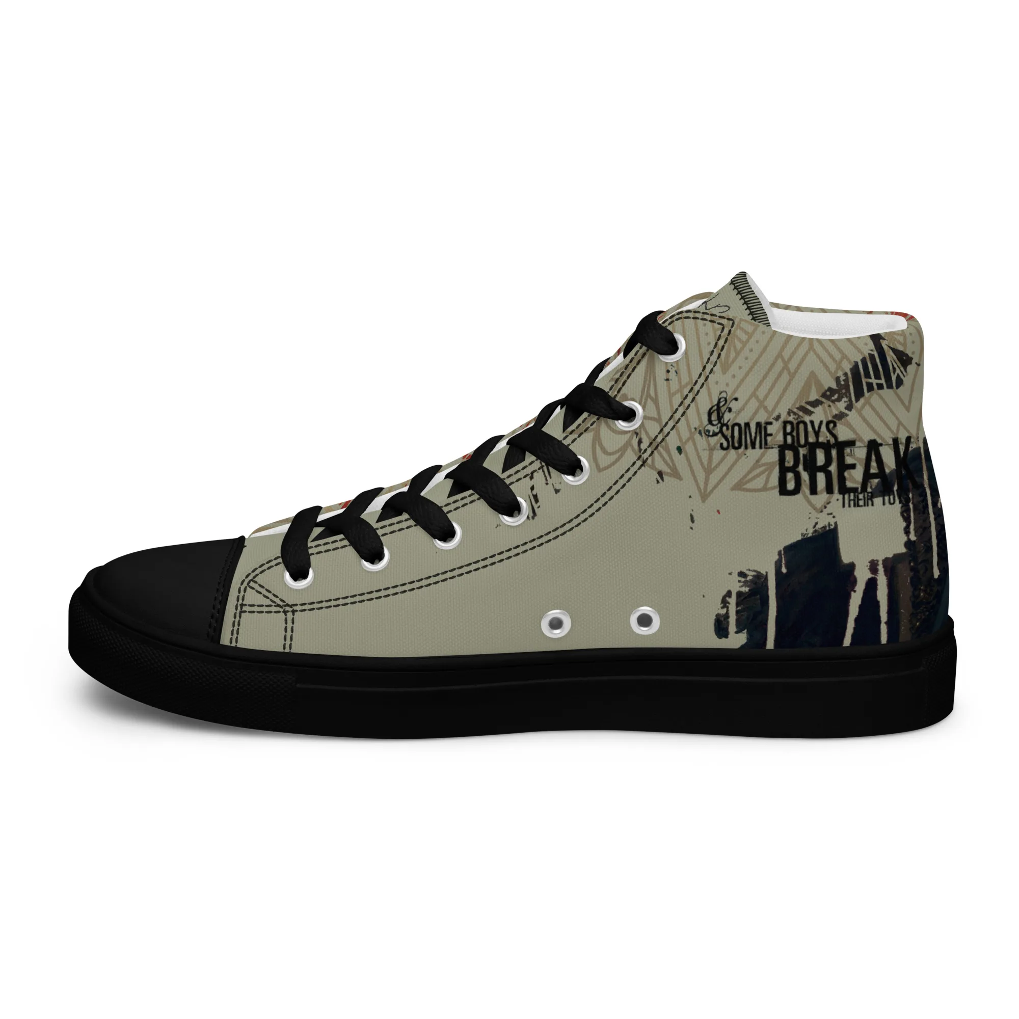 The break - sneaker montante en toile personnalisee, collection Rencontres de style - vue 3