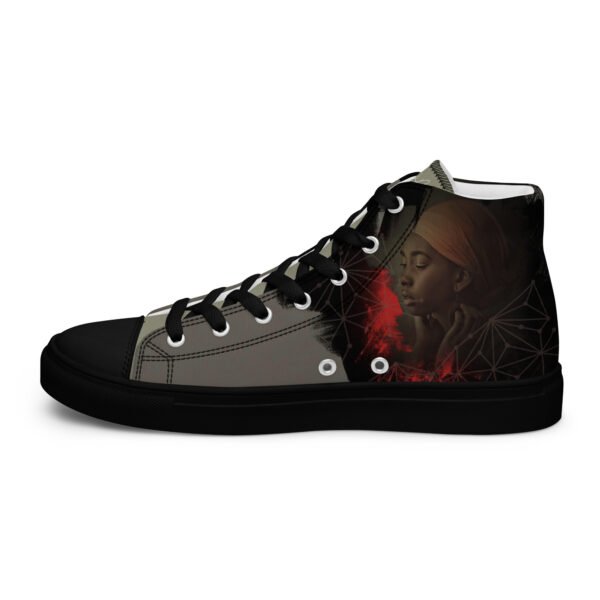 mens high top canvas shoes black right inside 660cf55c86fef