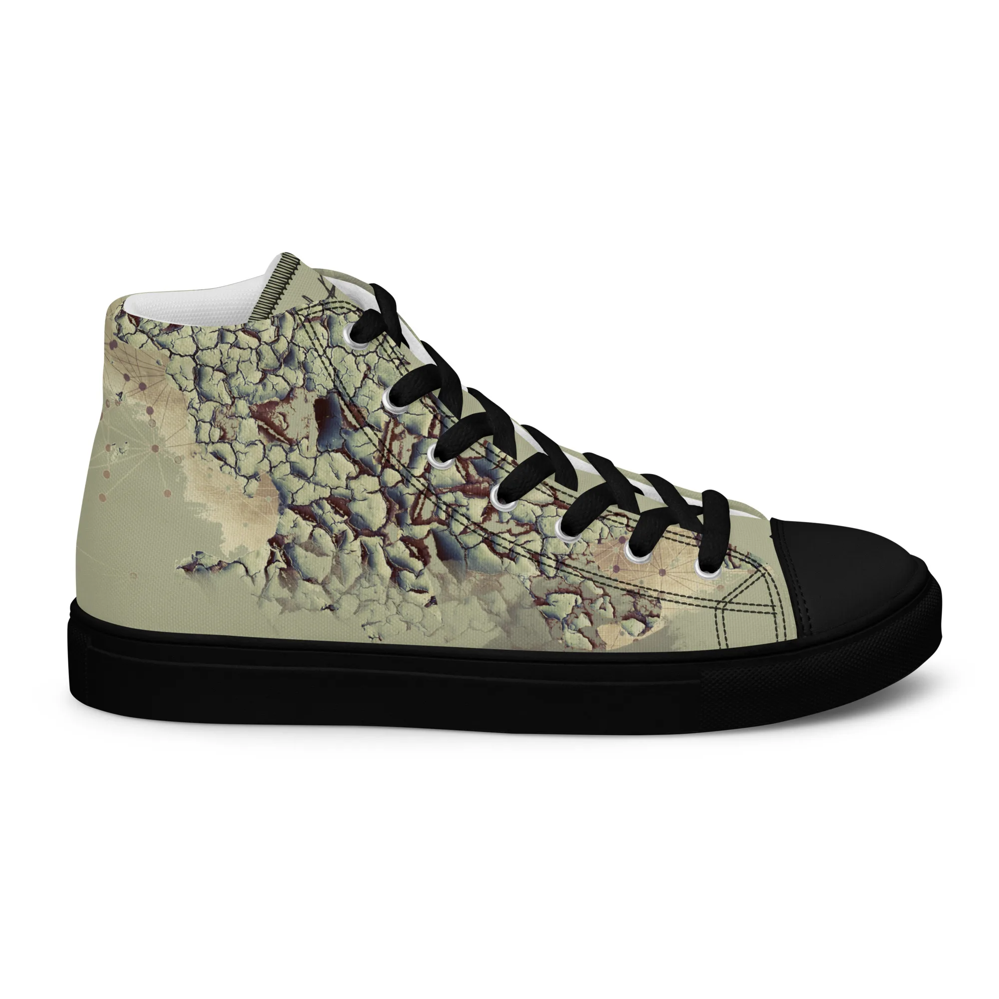 Le Vaisseau - sneaker montante en toile personnalisee, collection Rencontres de style - vue 2