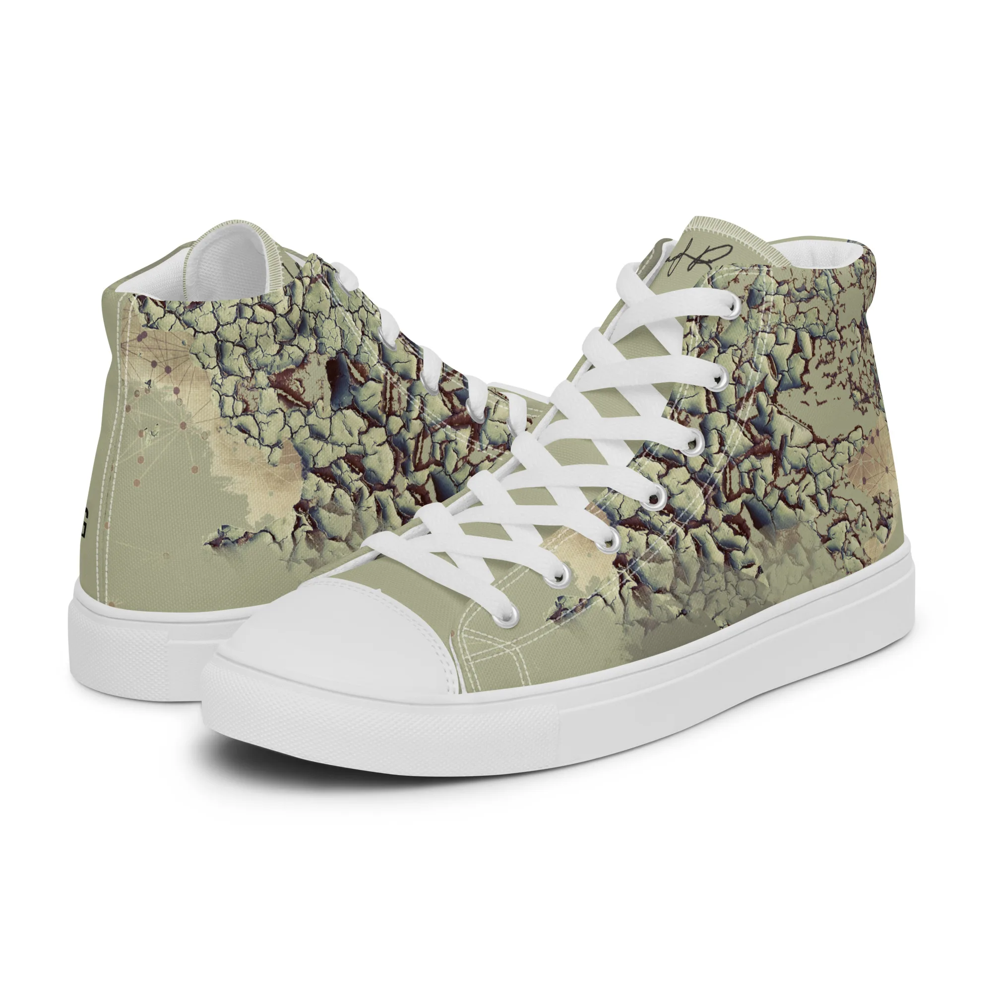 Le Vaisseau - sneaker montante en toile personnalisee, collection Rencontres de style - vue 5