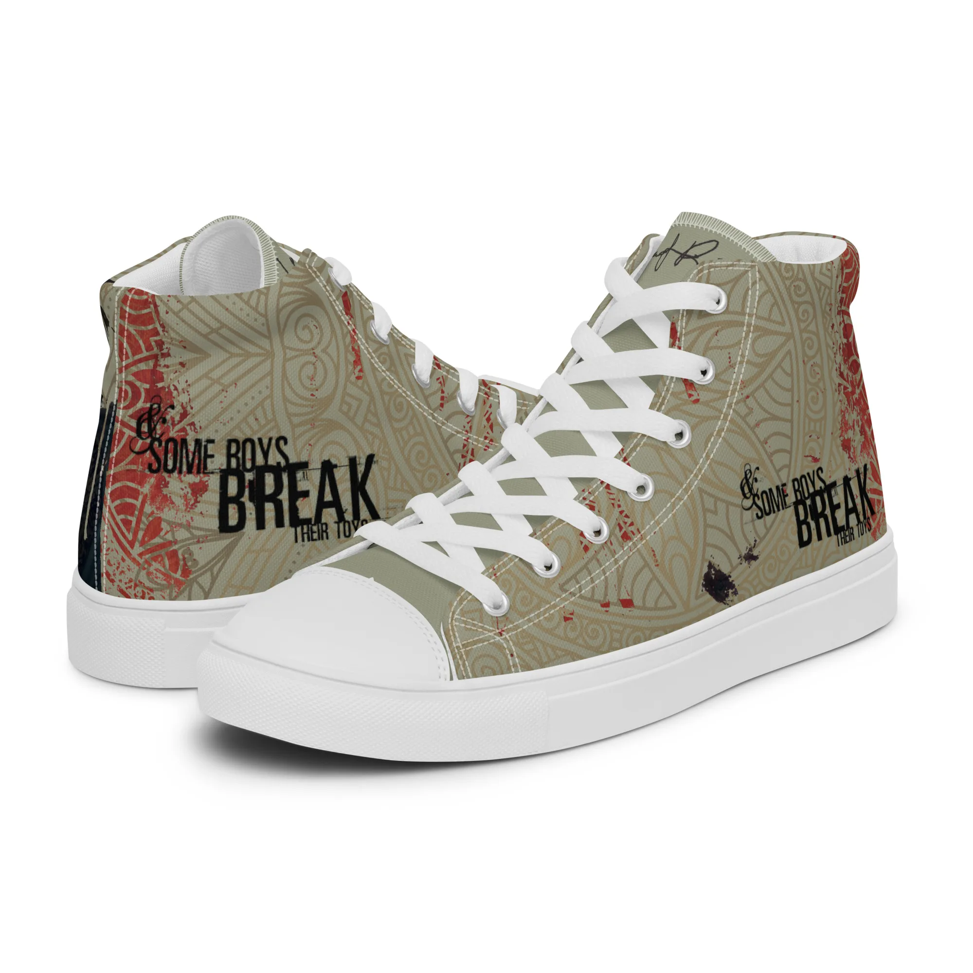 The break - sneaker montante en toile personnalisee, collection Rencontres de style - vue 5