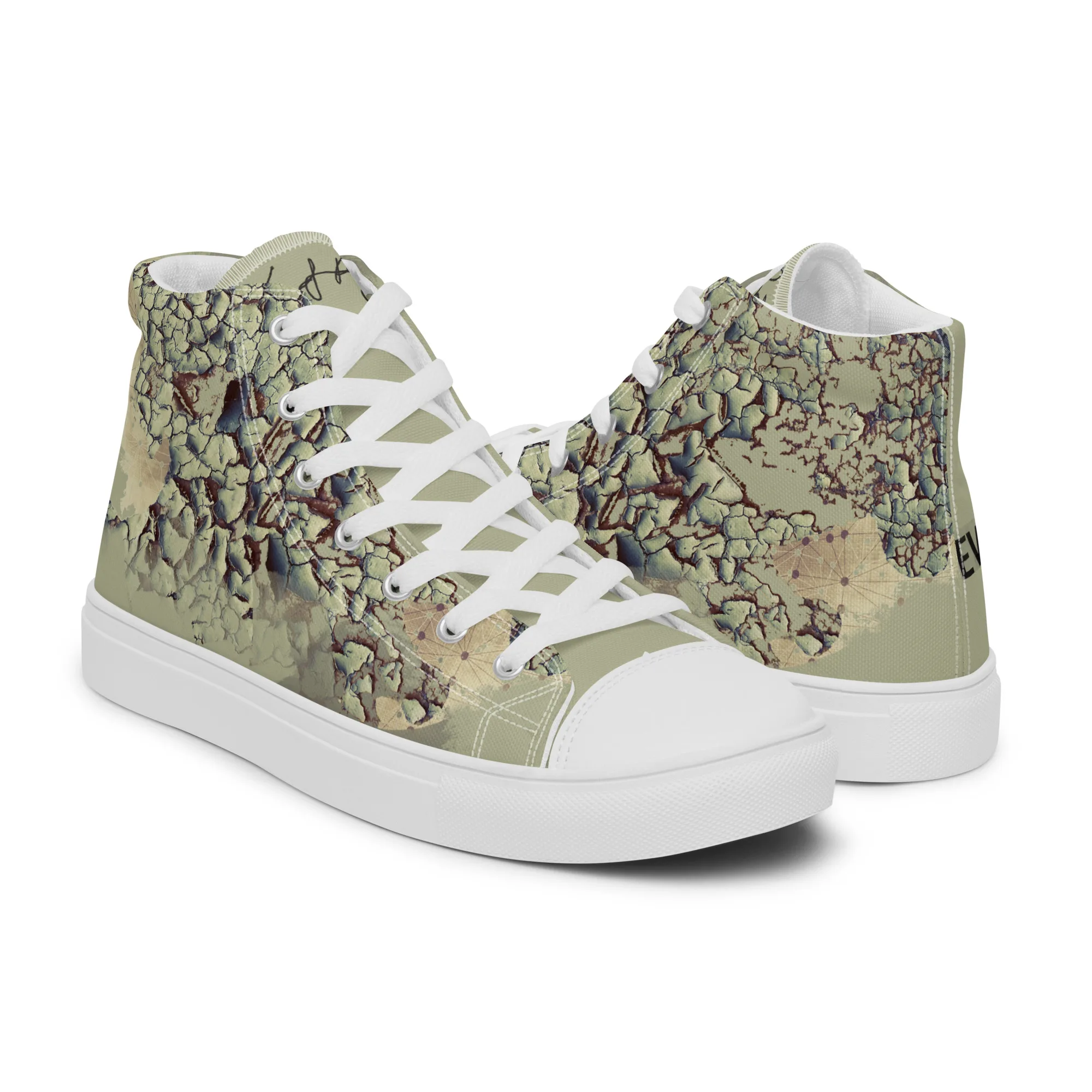 Le Vaisseau - sneaker montante en toile personnalisee, collection Rencontres de style - vue 6
