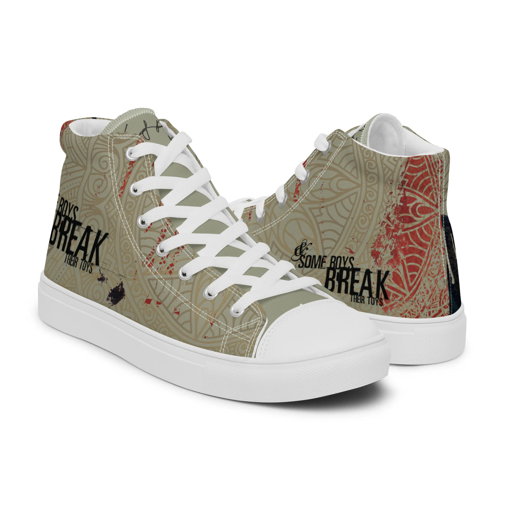 The break - sneaker montante en toile personnalisee, collection Rencontres de style - vue 6