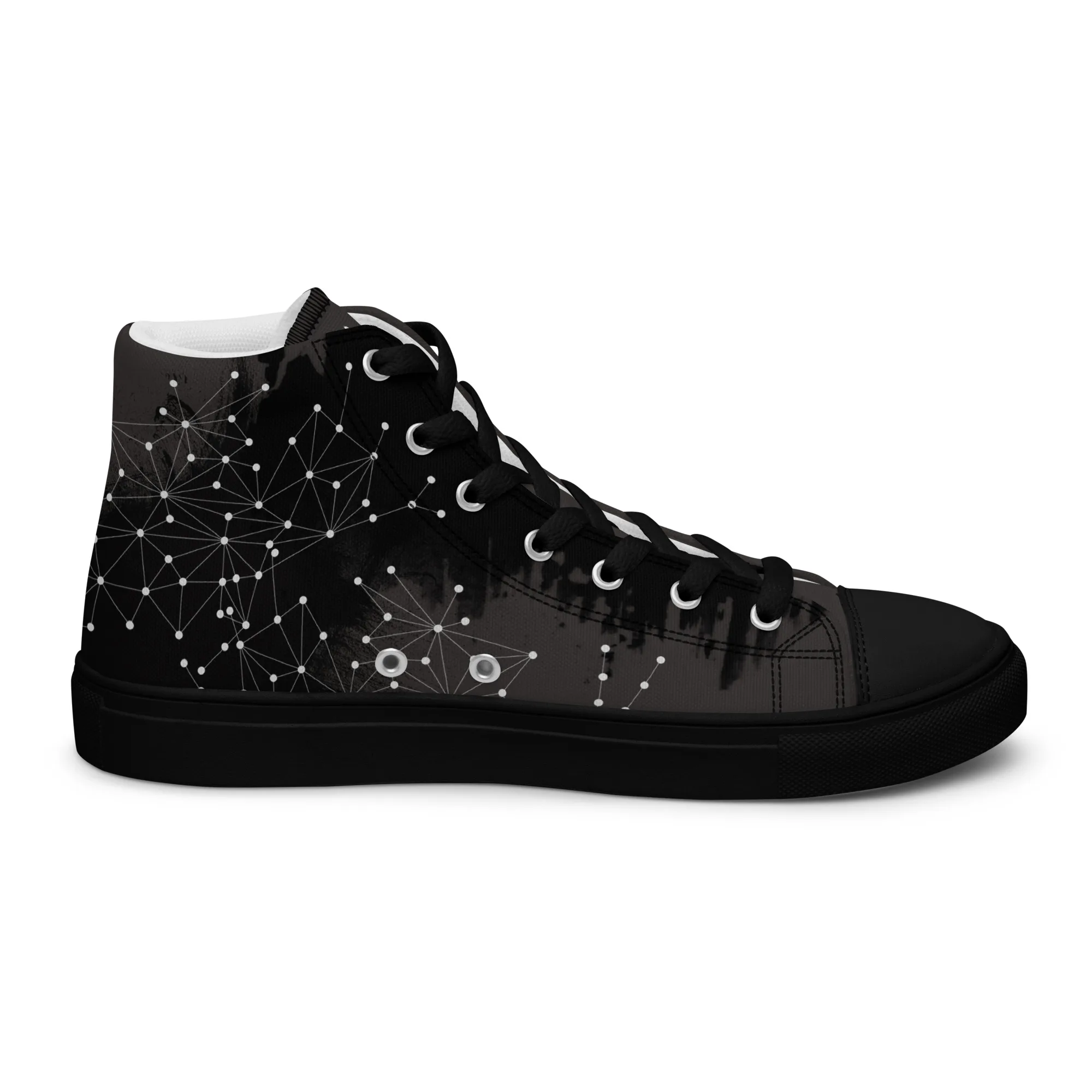 Iroquois - sneaker montante en toile personnalisee, collection Les guerriers - vue 2